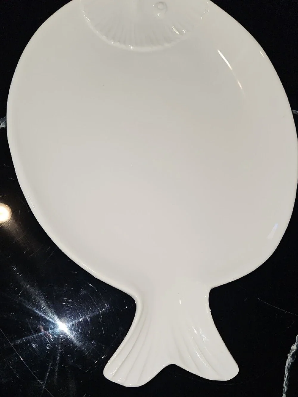 Cost Plus World Market White Fish Ceramic Serving Platter